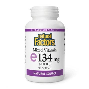Mixed Vitamin E 134 mg (200 IU) - 90 softgels 2023-10-3814 фото