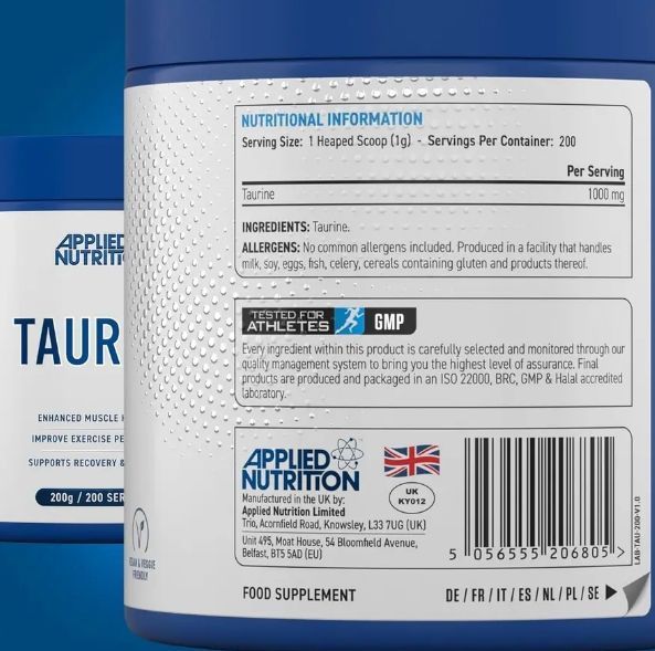 Applied Nutrition Taurine 200 g 5765457698 фото