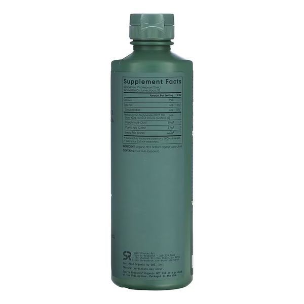 Organic MCT Oil - 473 ml 2023-10-6177 фото