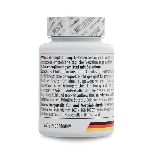 MST&reg; SELENIUM (L-Selenomethionine) 200 mcg 90 tab | MST&reg; Селен (L-Селенометіонін) 200 мкг 90 таб. 676887846244 фото