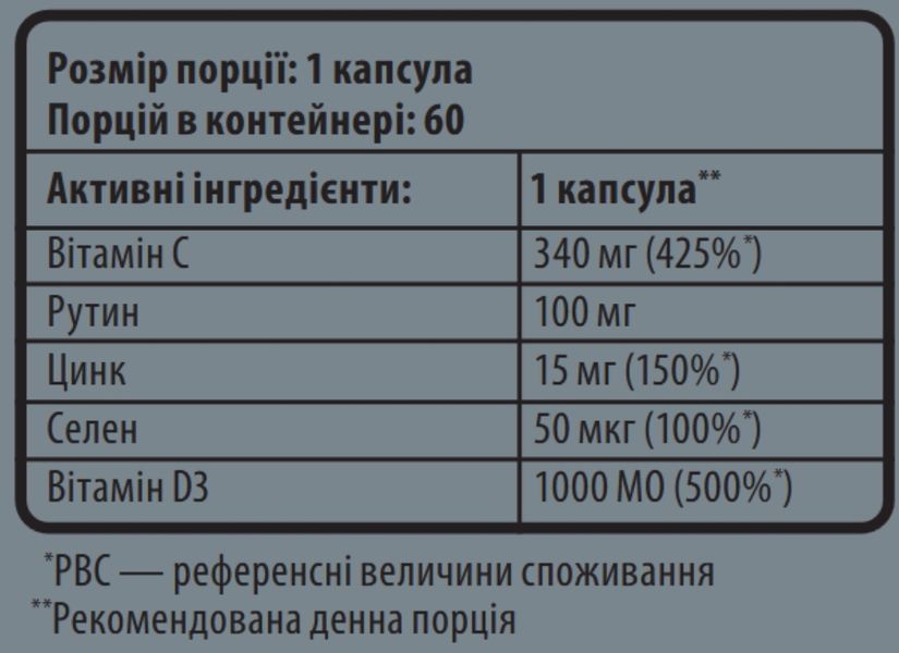 Sporter 4Immuno system - 60 капс 65466788 фото