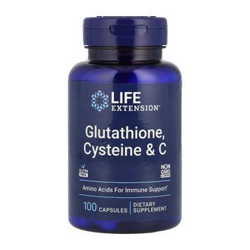 Glutathione Cysteine & C - 100 caps 2023-10-3876 фото