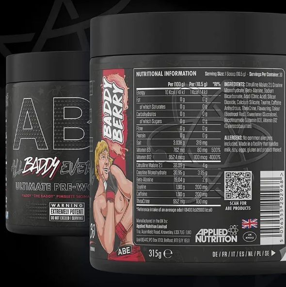Applied Nutrition ABE - All Black Everything 375 g 6543234456 фото