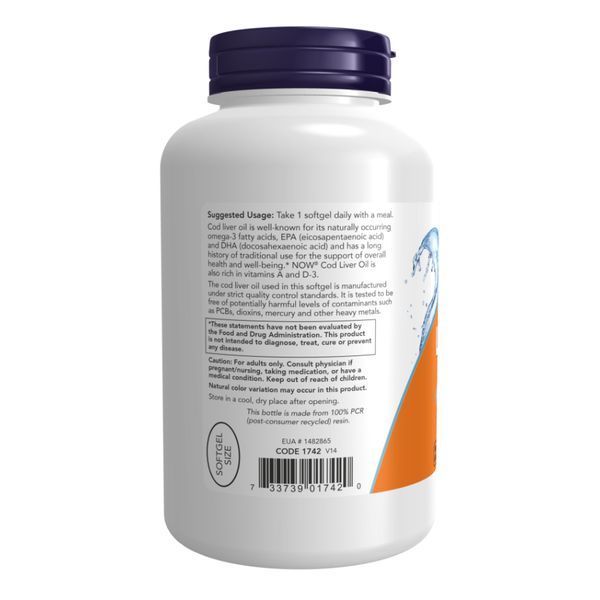Cod Liver Oil 650mg - 250 sgels 2022-10-2375 фото