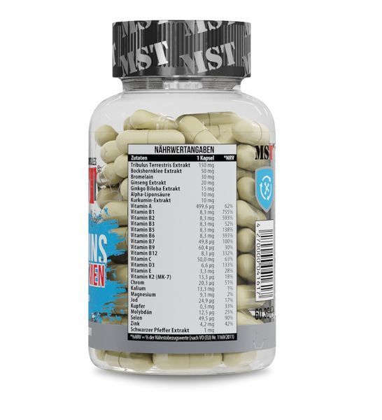 MST&reg; Vitamins for MEN | Вітаміни для чоловіків + Трібулус 90 капсул 6767674368 фото