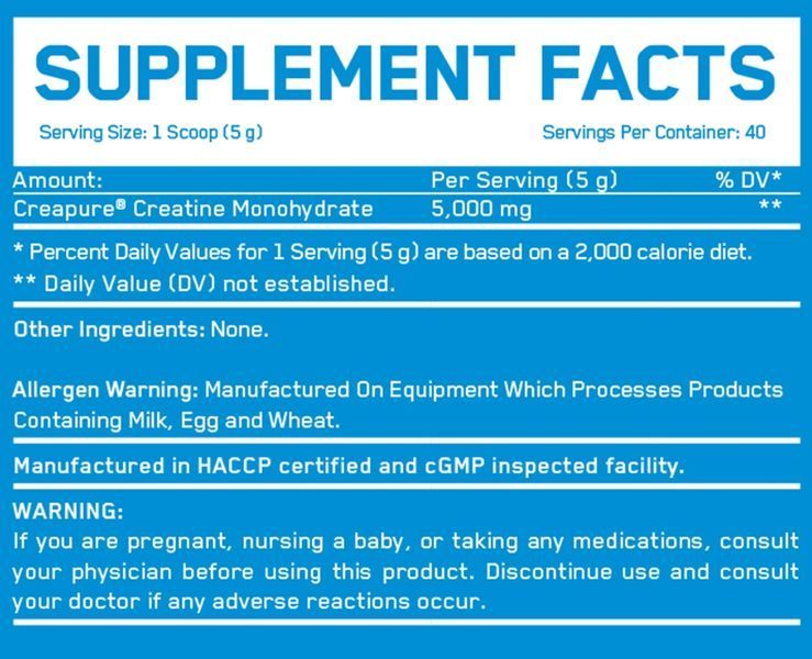 Everbuild Nutrition Creapure Creatine Monohydrate 5000 - 200 г 458731387 фото