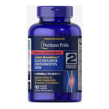 Glucosamine Chondroitin MSM Triple Strength - 90 caplets 100-76-2034597-20 фото