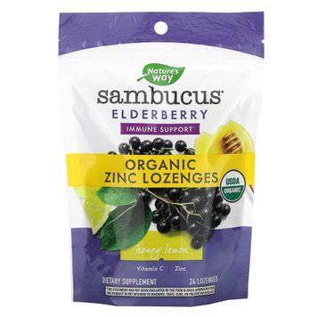 Sambucus Organic Honey Lemon Lozenge - 24ct 2022-10-1093 фото
