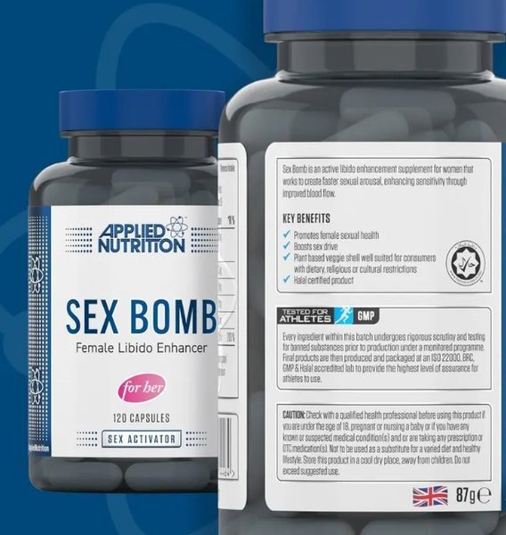 Applied Nutrition Sex Bomb Female Libido Enhancer (For Her) 120 caps 7674346560- фото