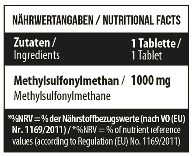 MST&reg; MSM 1000 mg 90 таблеток 1752280 фото