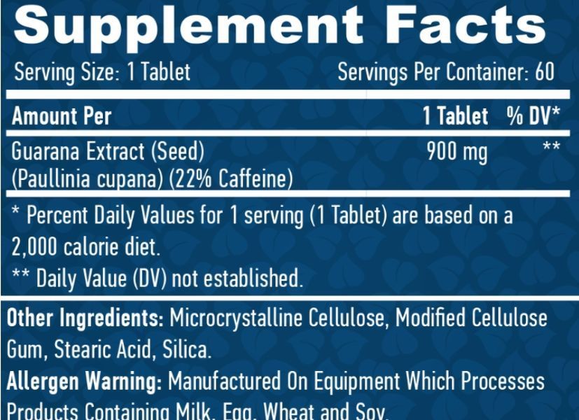 Haya Labs Guarana 900 мг - 60 таб 734572839 фото