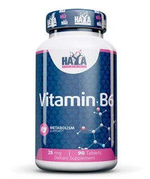 Haya Labs Vitamin B6 25 мг - 90 таб 9666666606437 фото