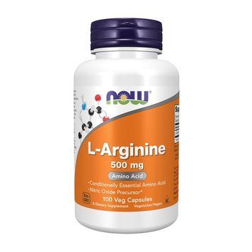 NOW L-Arginine 500 mg (100 caps) 000000124 фото