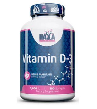 Haya Labs Vitamin D-3 / 5000 IU - 100 софт гель 4558975653 фото