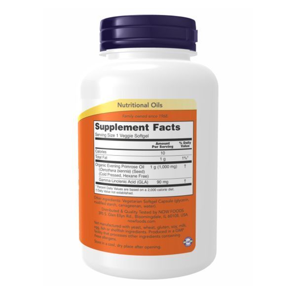 Evening Prim Oil Org 1000mg - 90 vgels 2022-10-2380 фото