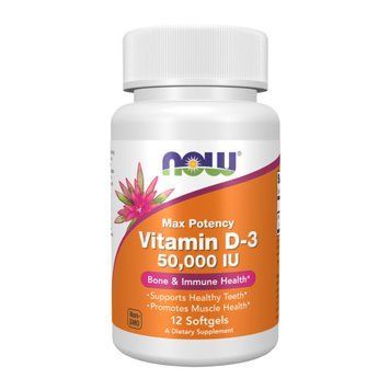 Vitamin D-3 50,000 IU - 12 softgels 2023-10-4534 фото