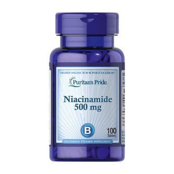 Niacinamide 500 mg - 100 tabs 2023-10-2464 фото