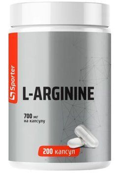 Sporter L-Arginine 700 мг - 200 капс 65489763456 фото