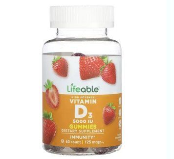 Vitamin D 5,000 IU Adult - 60 gummies 52685274 фото