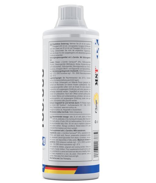 MST&reg;L-Carnitine 100.000 Carnipure&reg; Orange 1000 мл 5667889847 фото
