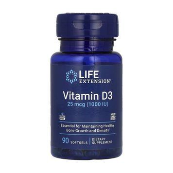 Vitamin D3 25 mcg (1000 IU) - 90 softgels 2023-10-3217 фото