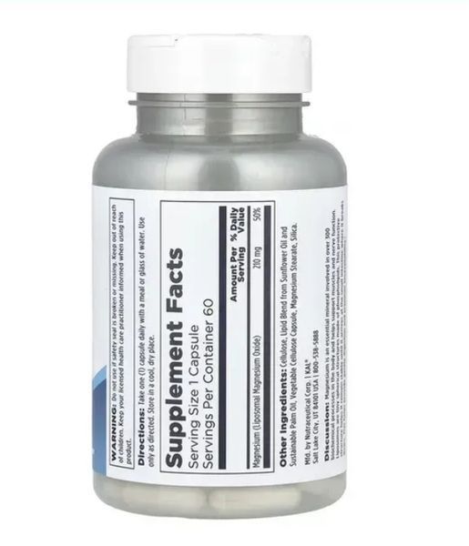 Liposomal Magnesium 210mg - 60 vcaps 76557766 фото
