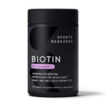 Biotin 10,000mcg - 120 veg softgels 2023-10-3447 фото