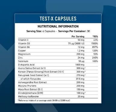 Applied Nutrition Test-X 120 caps 988655567 фото