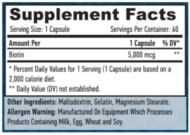 Haya Labs Biotin 5000 mcg - 60 капс 63588935 фото