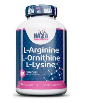 Haya Labs L-Arginine/L-Ornithine/L-Lysine - 100 капс 164379438 фото