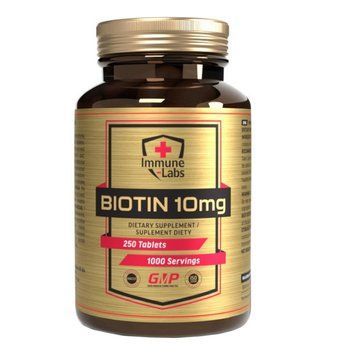 Biotin 10 mg (250 tabs) 6745356 фото