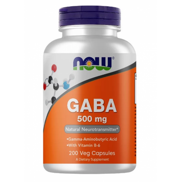 GABA 500mg - 200 veg caps 100-29-5631580-20 фото