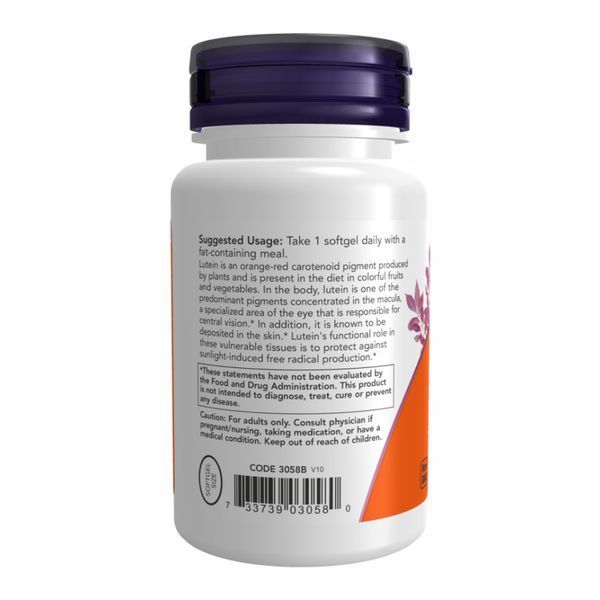 Lutein 10 mg - 60 softgel 100-76-5811529-20 фото