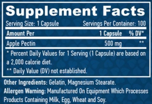 Haya Labs Apple Pectin 500mg - 100 капс 67463457668 фото