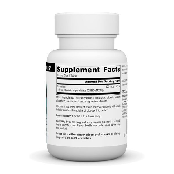 Chromium Picolinate 200 mcg Yeast Free - 60 tabs 2023-10-5117 фото