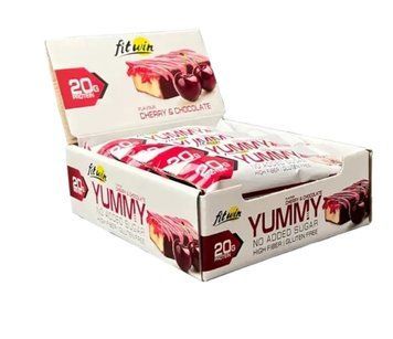 Протеїновий батончик YummY Bar БЕЗ ЦУКРУ 55 г 36,6%, 12 штук  606048353 фото