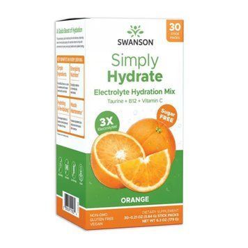 Simply Hydrate Electrolyte Hydration Mix - 30 packs Orange 2023-10-5719 фото
