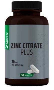 Sporter Zinc 30 citrate plus - 120 капс 756454657689 фото