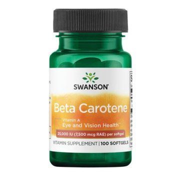 Beta-Carotene 25,000 IU (7,500 mcg RAE) - 100 Sgels 100-59-5551913-20 фото