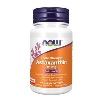 Astaxanthin 12 mg Triple Strength - 60 veg softgels 2023-10-4544 фото