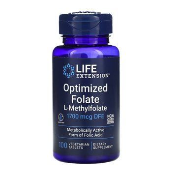 Optimized Folate 1700 mcg DFE - 100 tabs 2023-10-5132 фото