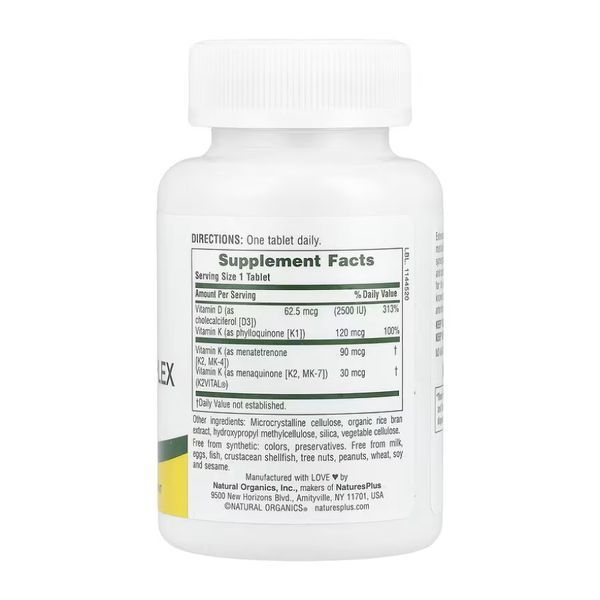 Vit D3 K2 2500 IU/120 mcg - 90 tabs 2023-10-2366 фото