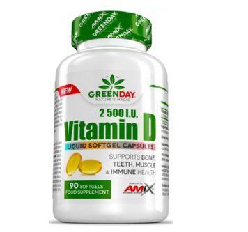 Amix GreenDay Vitamin D3 2500I.U. - 90 софт гель 48465t7338 фото