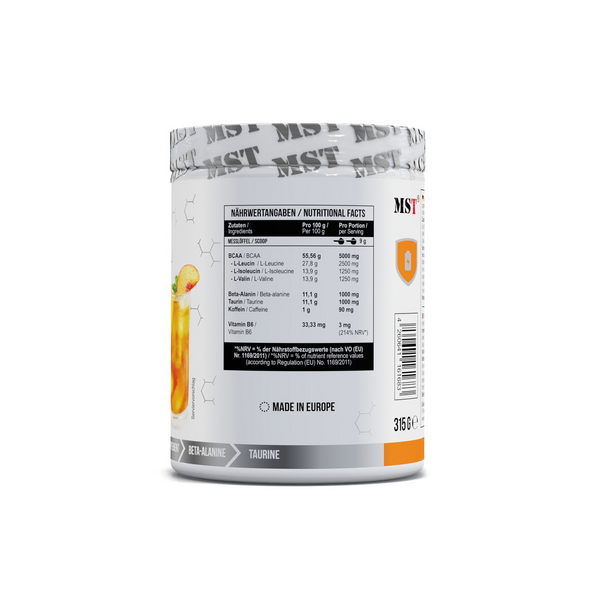 MST&reg; BCAA Energy Персик🍑35 порцій 315 грамів 3153849 фото