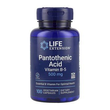 Pantothenic Acid 500 mg - 100 vcaps 2023-10-5133 фото