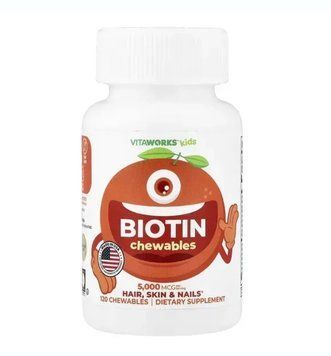 VitaWorks Kids Biotin - 120 сhewables 8765768900 фото