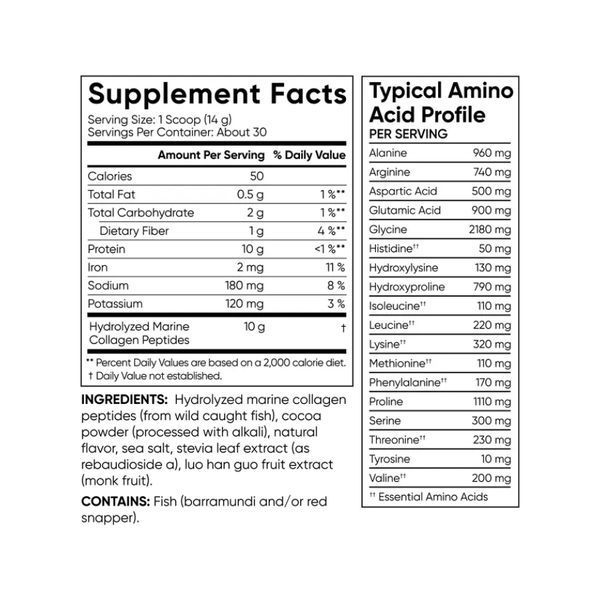 Marine Collagen - 426g Dark Chocolate 2023-10-4396 фото