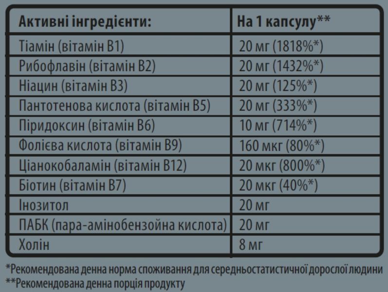 Sporter Vitamin B Complex - 90 капс 952694358 фото
