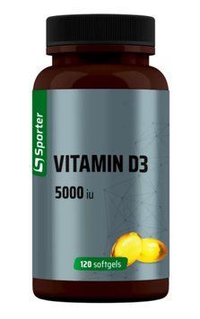 Sporter Vitamin D3 5000 MО - 120 гелевих капсул 6567651236 фото