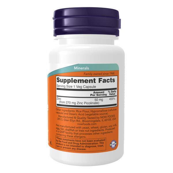Zinc Picolinate 50 mg - 60 vcaps 2022-10-0047 фото